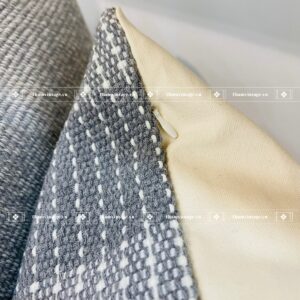VỎ GỐI COTTON XÁM