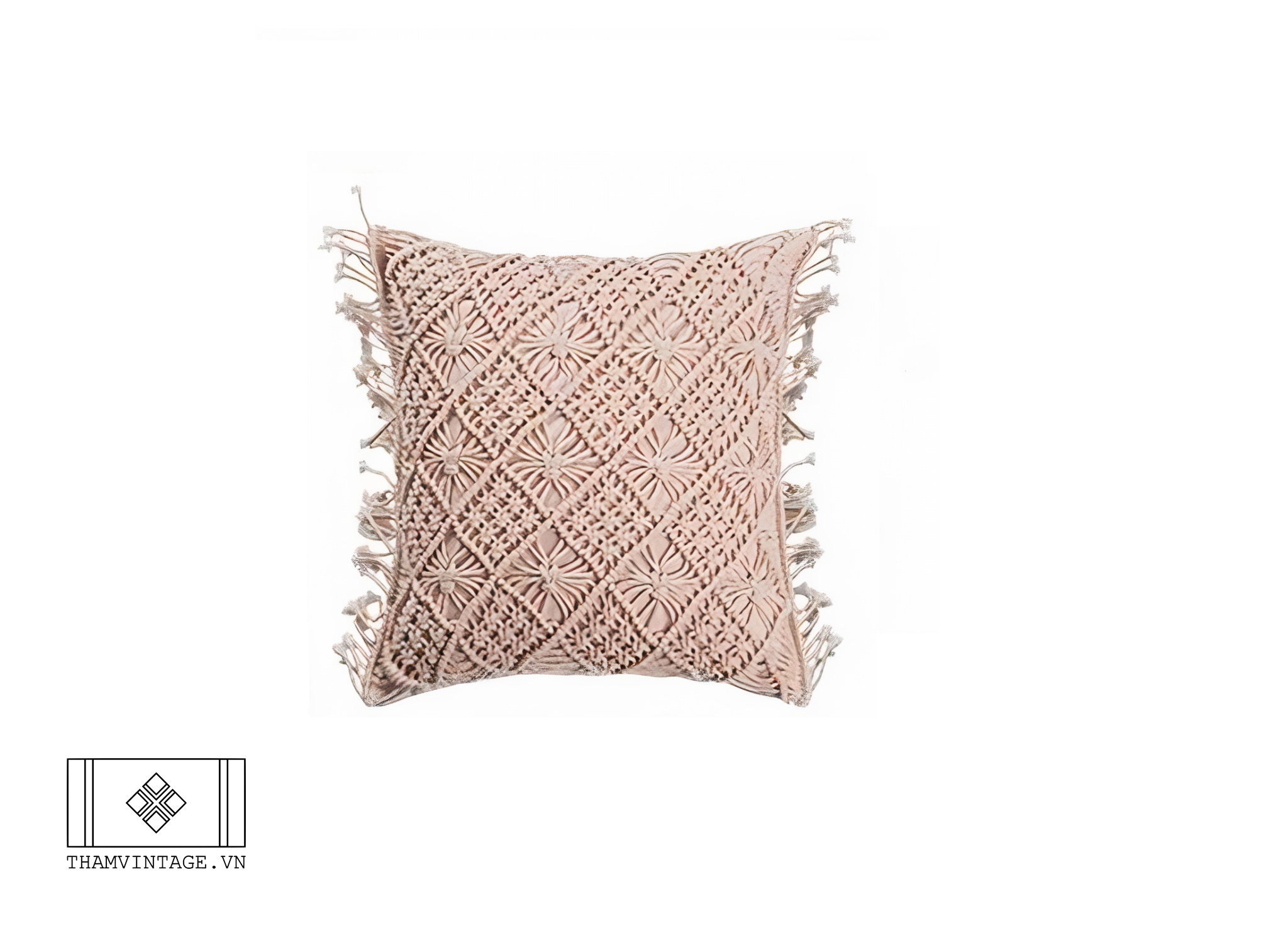 Vỏ gối Macrame