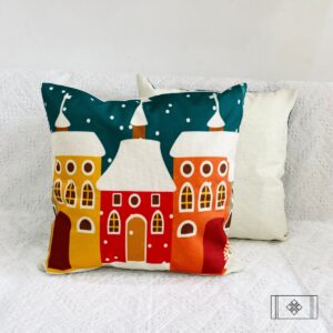 VỎ GỐI NOEL XANH