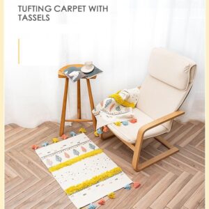 Thảm chân bông nổi vàng