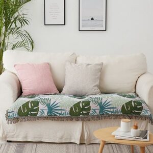Thảm dệt lá Monstera