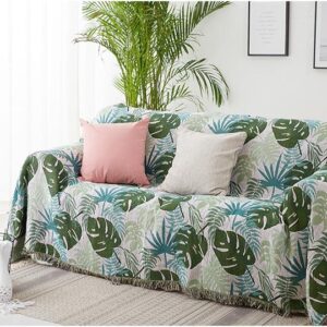 Thảm dệt lá Monstera