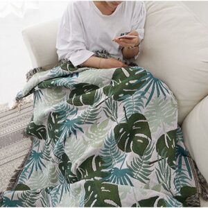 Thảm dệt lá Monstera