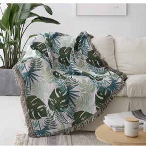 Thảm dệt lá Monstera