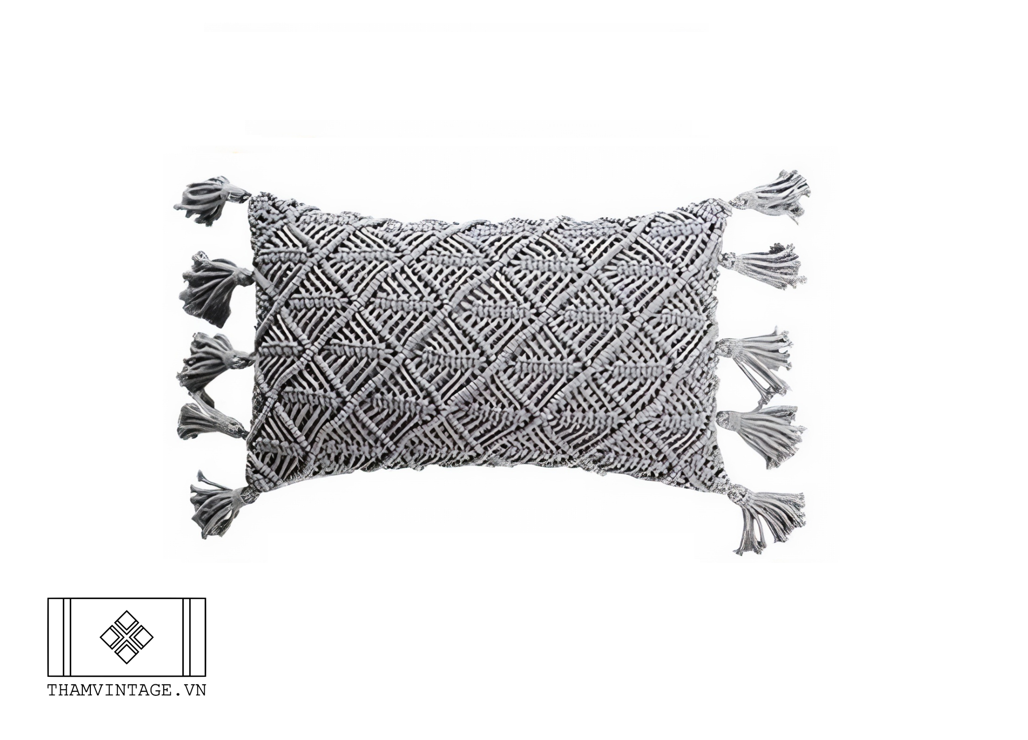 Vỏ gối Macrame