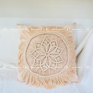VỎ GỐI MACRAME MẶT TRỜI