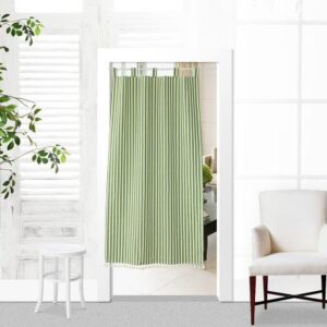 One piece striped jacquard curtain