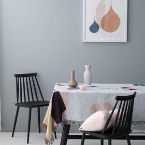Thảm dệt xanh pastel hình học