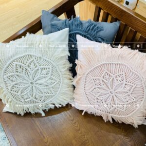 VỎ GỐI MACRAME MẶT TRỜI