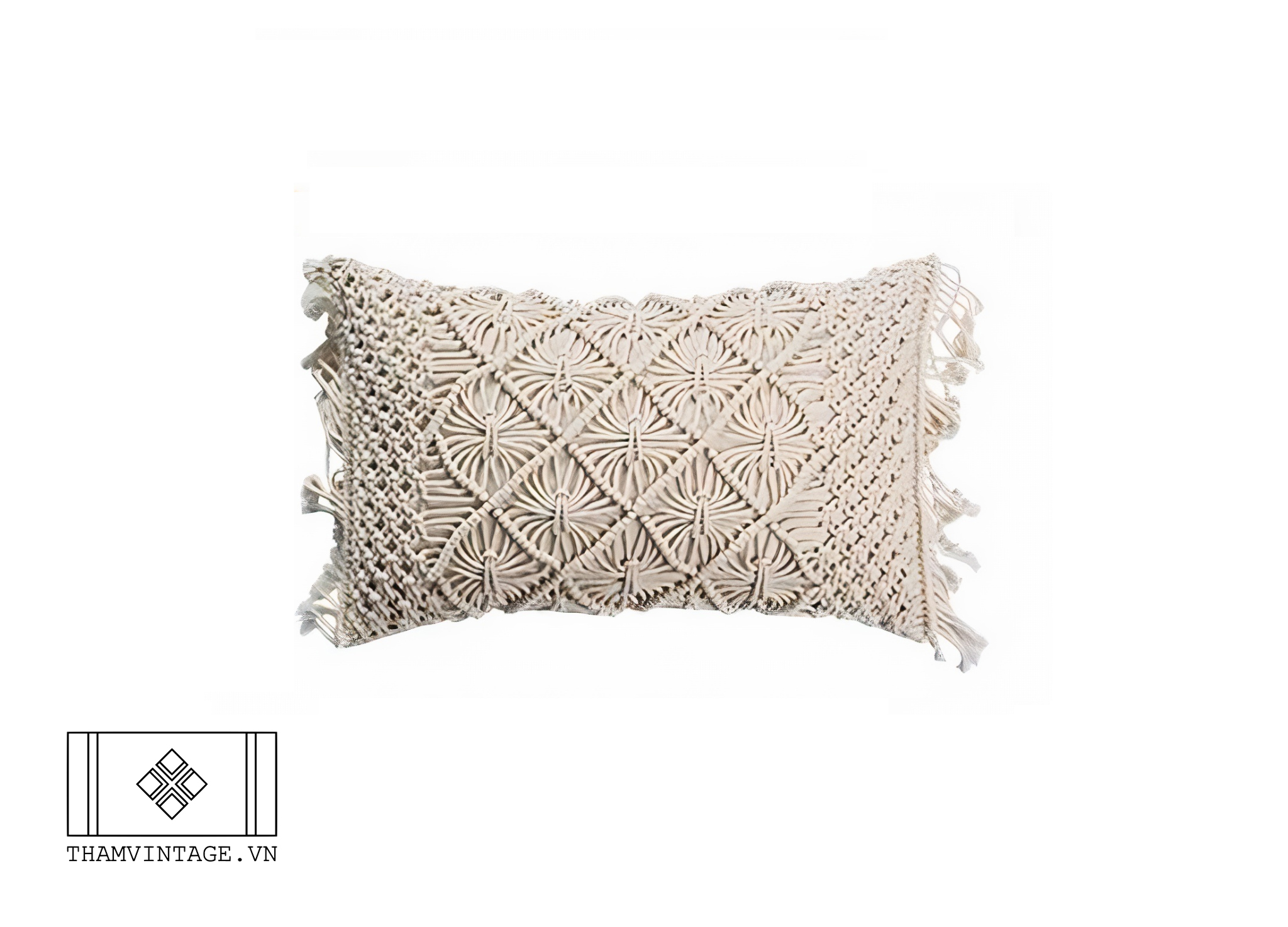 Vỏ gối Macrame