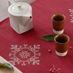 KHĂN TRẢI BÀN TABLE RUNNER MÀU ĐỎ