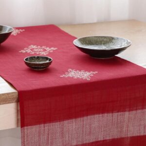 KHĂN TRẢI BÀN TABLE RUNNER MÀU ĐỎ