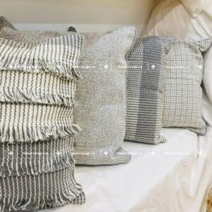 VỎ GỐI COTTON XÁM