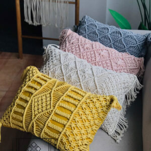 Vỏ gối Macrame