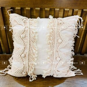 VỎ GỐI MACRAME TUA RUA