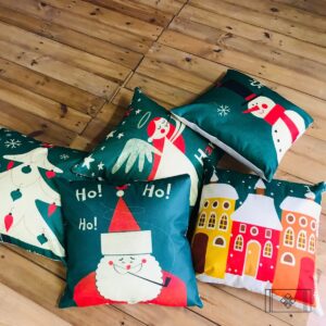 VỎ GỐI NOEL XANH