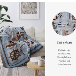 Thảm dệt navy