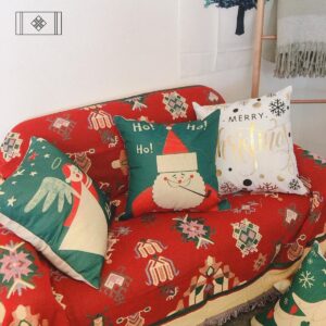 VỎ GỐI NOEL XANH