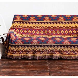 THẢM DỆT NÂU THỔ CẨM HOẠ TIẾT TO