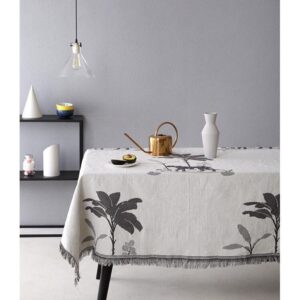 Thảm dệt báo đen trắng