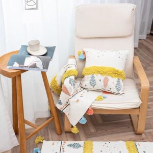 VỎ GỐI BÔNG NỔI VÀNG VINTAGE