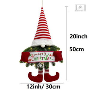 ÔNG GIÀ NOEL TỪ LÁ THÔNG TREO CỬA