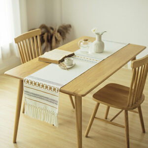 Table Runner nâu nhũ vàng