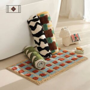 Thảm Len Nhà Tắm Indochine - BST Mùa Xuân Thảm Vintage