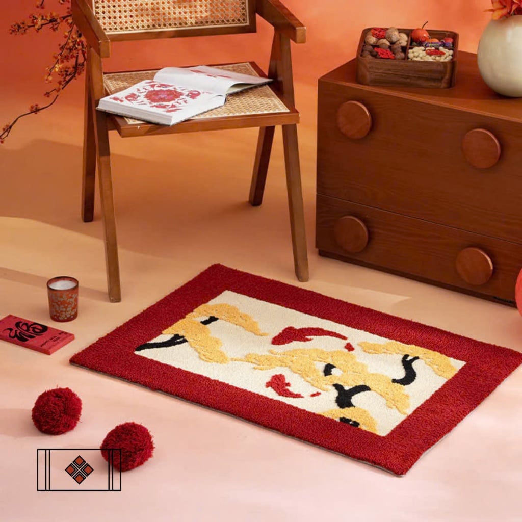 Thảm Chân Vũ Điệu Song Ngư - BST Mùa Xuân Thảm Vintage