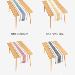 Table runner thêu sợi đan royal