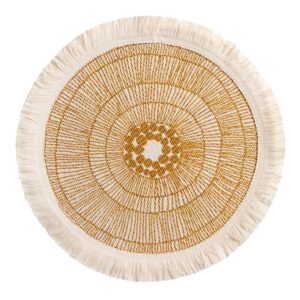 Lót đĩa dệt thô vintage 2