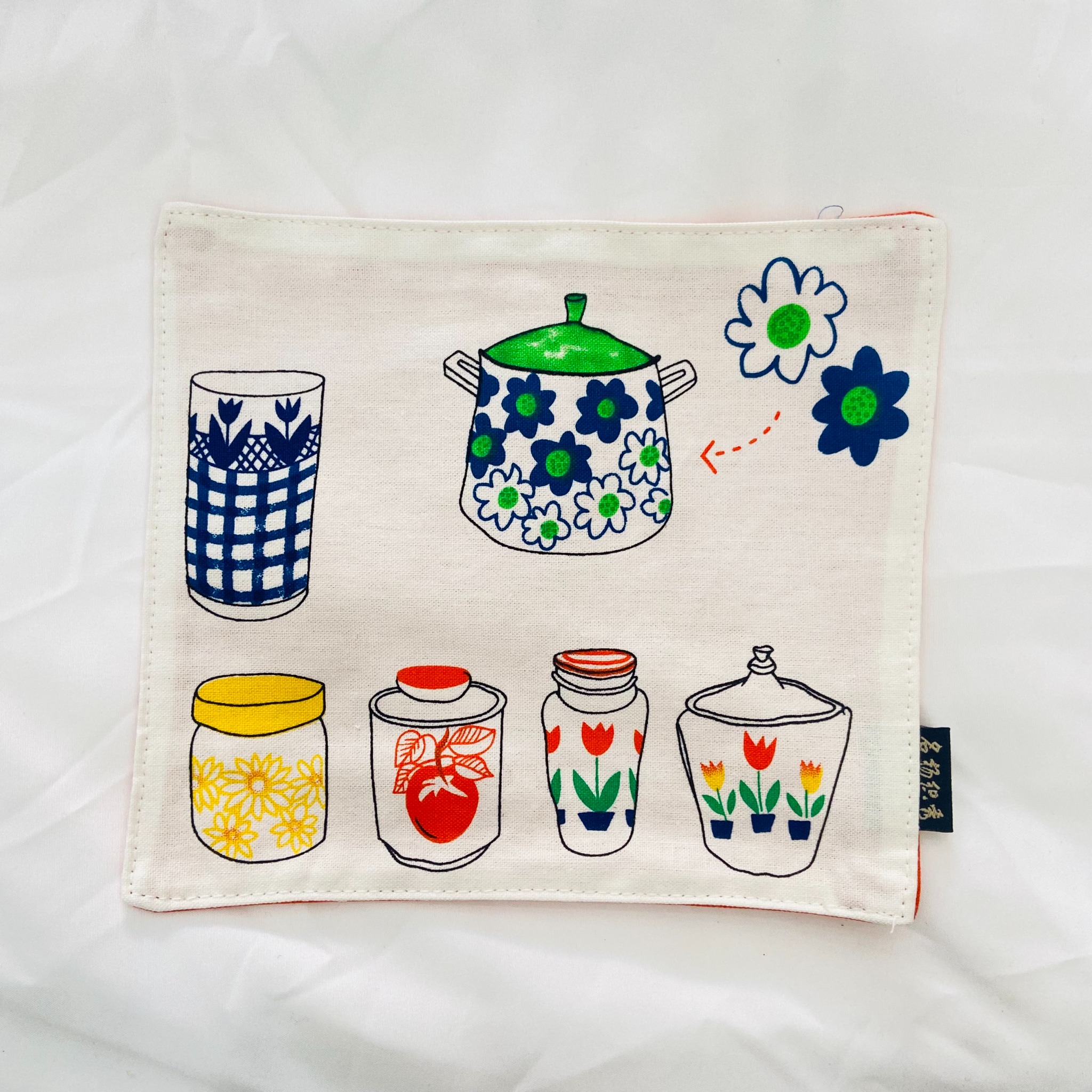 Lót vải cotton cao cấp 2 lớp họa tiết nhà bếp dễ thương
