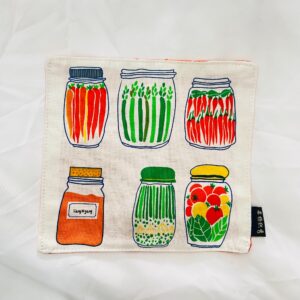 Lót vải cotton cao cấp 2 lớp họa tiết nhà bếp dễ thương