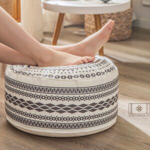 ĐÔN TRÒN NHỒI HẠT XỐP HOA VINTAGE