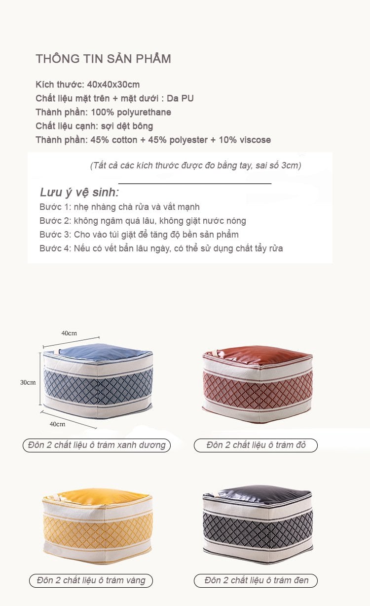 ĐÔN NHỒI HẠT XỐP DA PU 2 MẶT