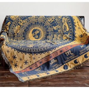 THẢM VINTAGE HOÀNG ĐẠO XANH VÀNG
