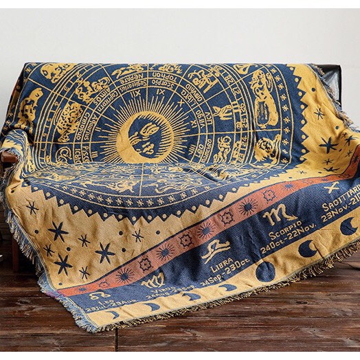 THẢM VINTAGE HOÀNG ĐẠO XANH VÀNG
