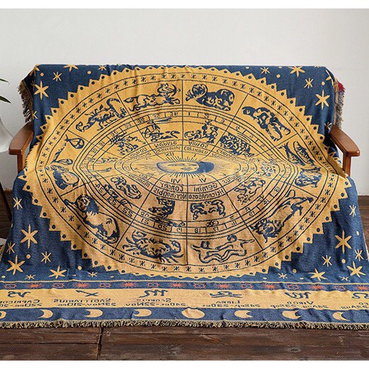 THẢM VINTAGE HOÀNG ĐẠO XANH VÀNG