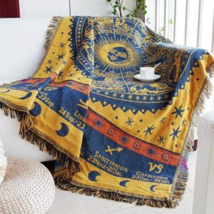 THẢM VINTAGE HOÀNG ĐẠO XANH VÀNG