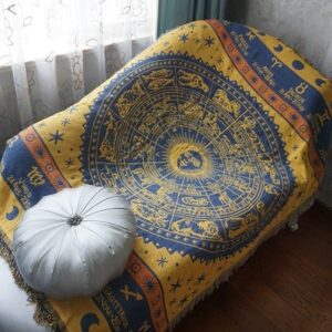 THẢM VINTAGE HOÀNG ĐẠO XANH VÀNG