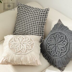 BST VỎ GỐI MACRAME FLOWER
