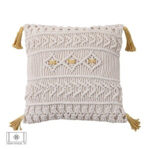 BST VỎ GỐI MACRAME FLOWER