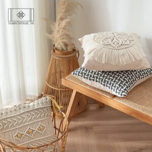 BST VỎ GỐI MACRAME FLOWER