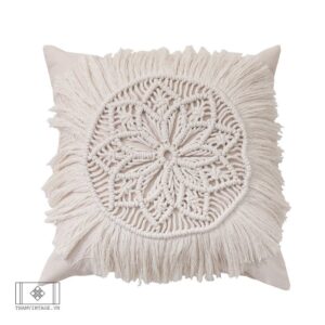 BST VỎ GỐI MACRAME FLOWER