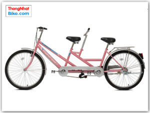 Xe đạp đôi Thống Nhất 26″ màu hồng