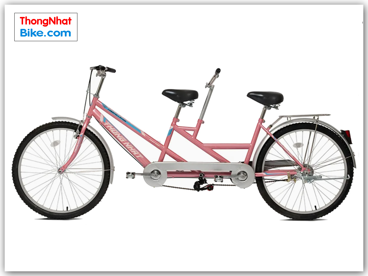 Xe đạp đôi Thống Nhất 26″ màu hồng