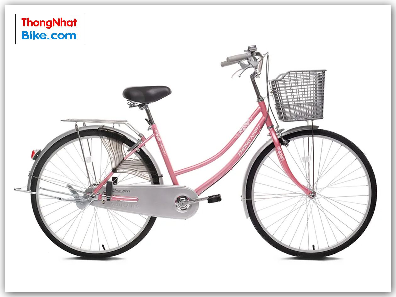xe-dap-thong-nhat-219-26-24-mau-hong Xe đạp Mini Thống Nhất 219 - 26″ 24" màu hồng