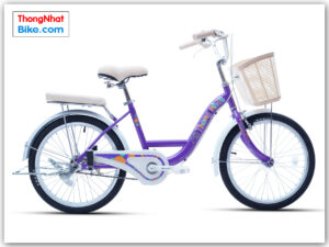 Xe đạp trẻ em nữ Thống Nhất BUBBLES 20” màu tím