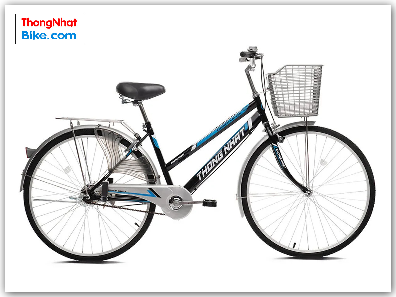 Xe đạp phổ thông giá rẻ Thống Nhất GN 06 màu đen 24" 26" 27"