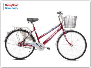 Xe đạp phổ thông giá rẻ Thống Nhất GN 06 màu đỏ 24" 26" 27"